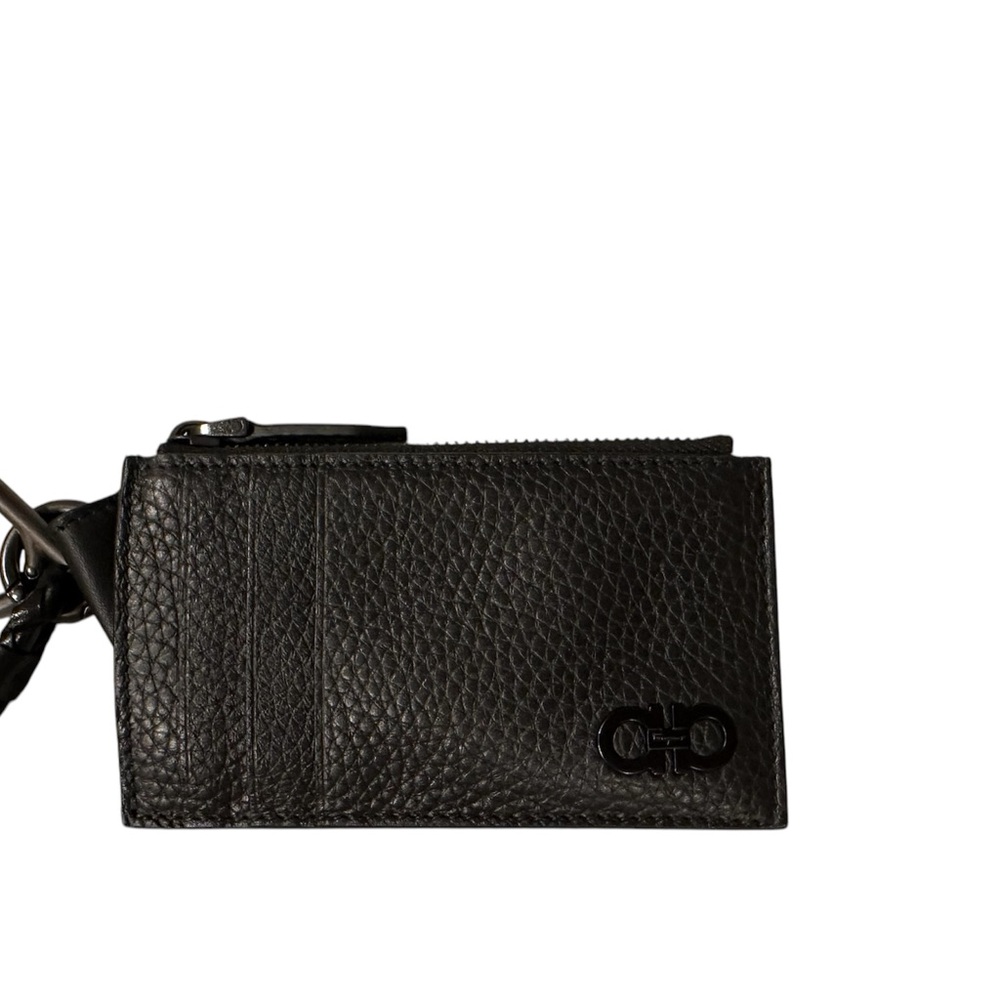 Black Leather Card Holder